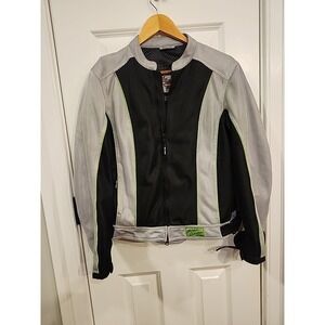 Harley-Davidson Mesh Motorcycle Jacket with Neon Accents‎